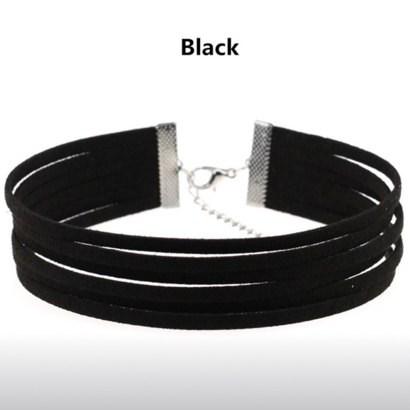 🖤 Black layered suede choker🖤 - Picture 2 of 3